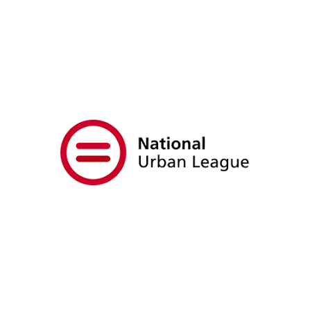 National Urban League logo featuring a red circle with equality symbol and bold organization name in black text.