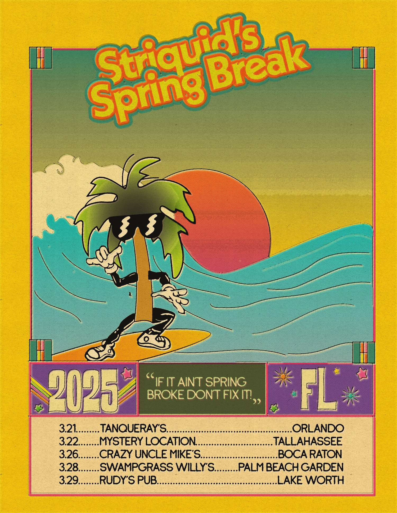 Jam Band Tour Poster Design