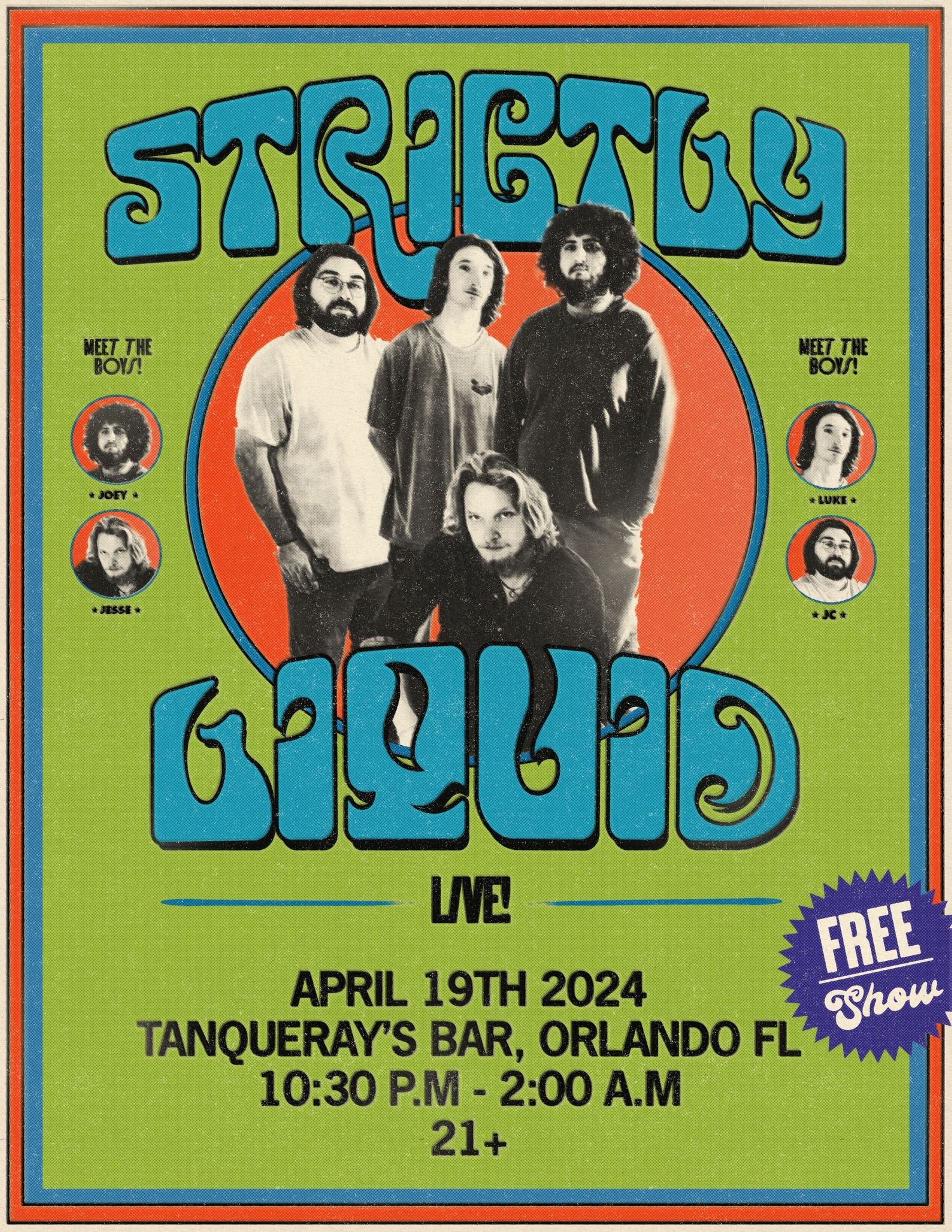 Jam Band Tour Poster Design