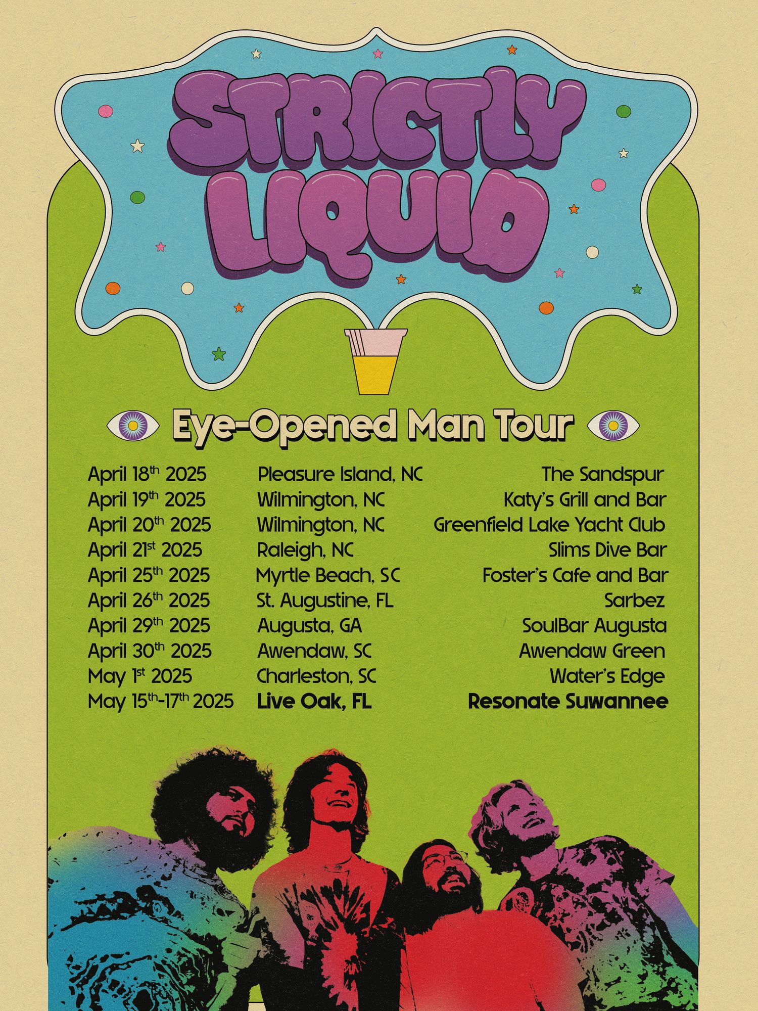 Jam Band Tour Poster Design