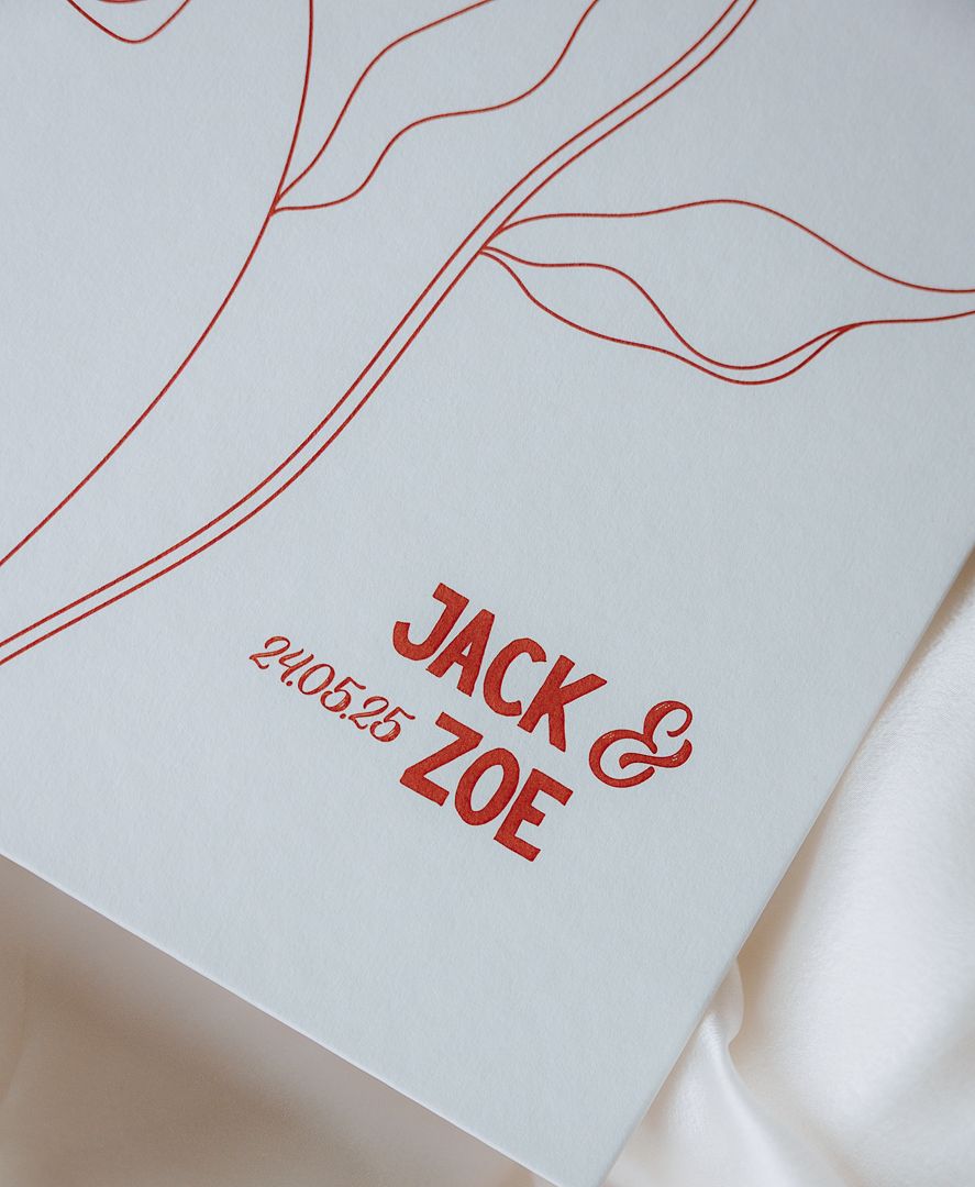 Wedding invitation photography