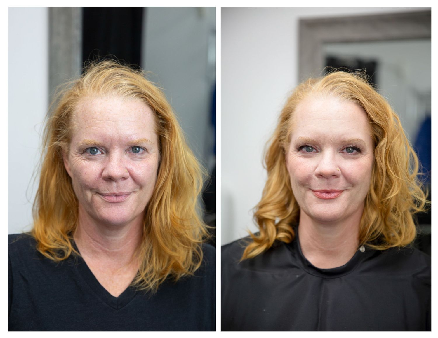 Progressive headshot series showing different angles and expressions.