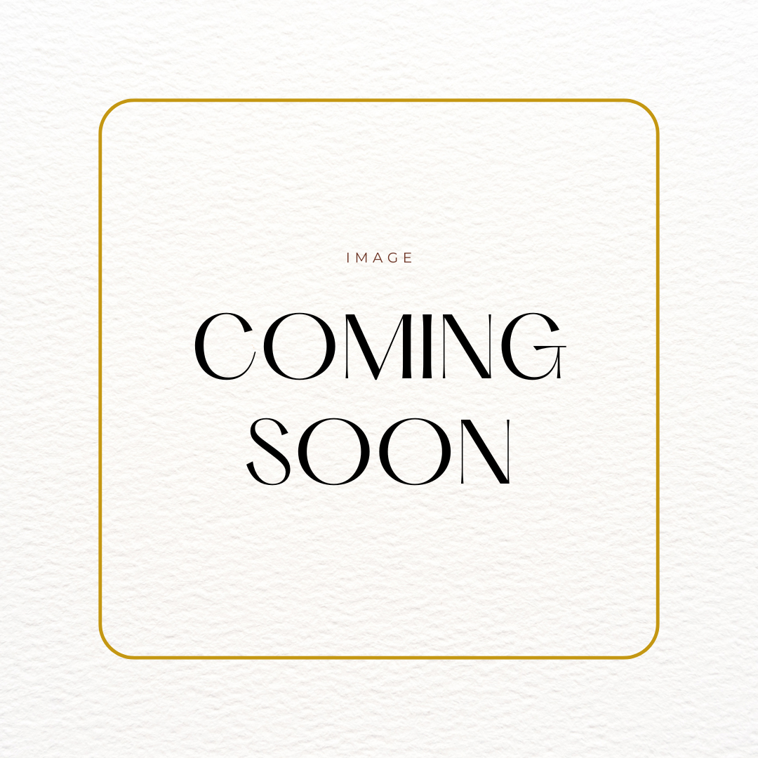 White and gold rectangular frame with text reading 'Image Coming Soon'.