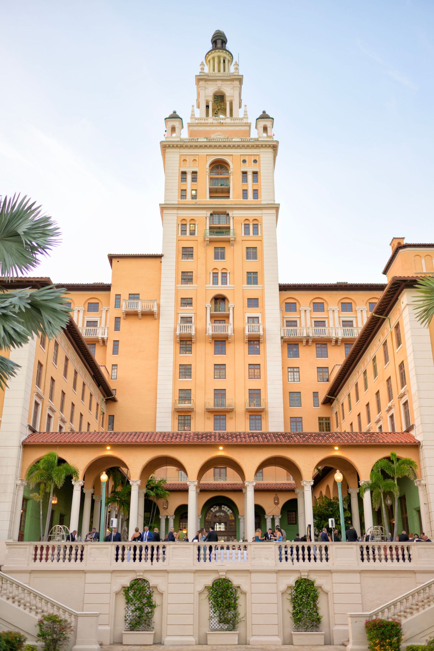 The iconic Biltmore Hotel stands tall, setting the stage for an unforgettable celebration.