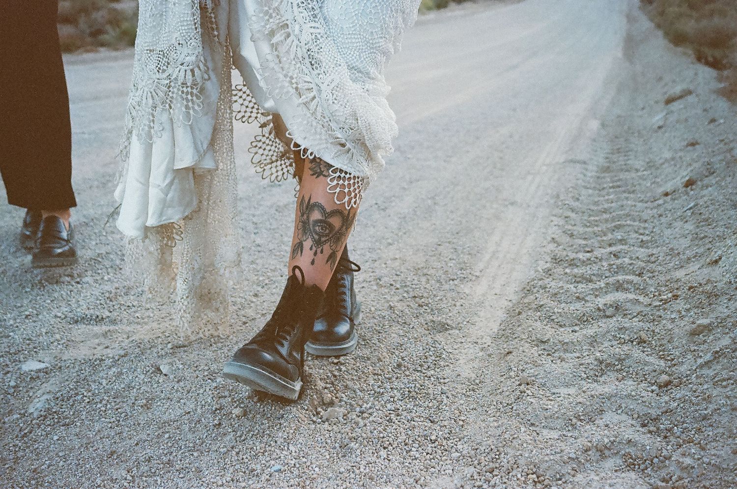 Film detail photo of California mountain elopement