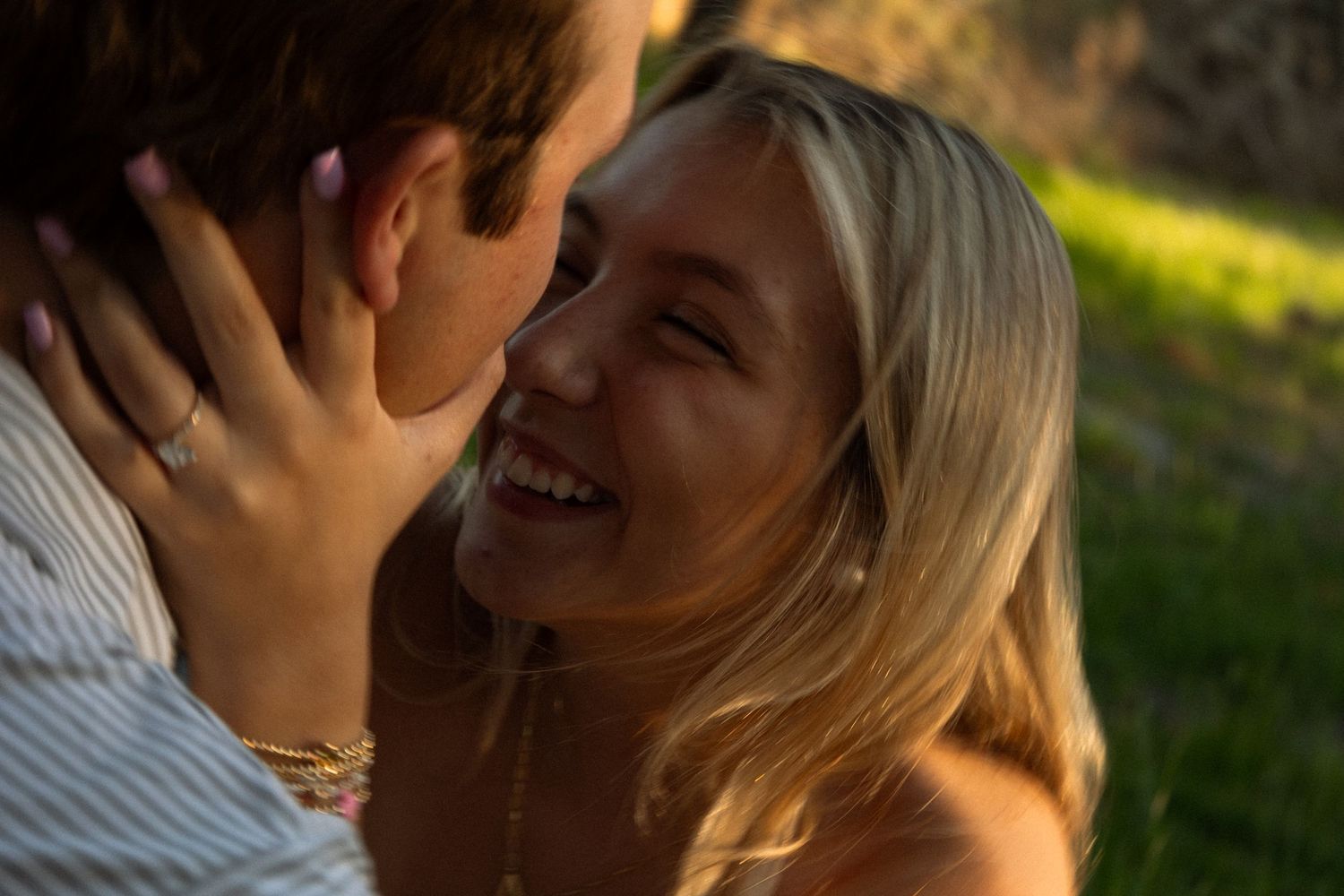 close up engagement photoshoot