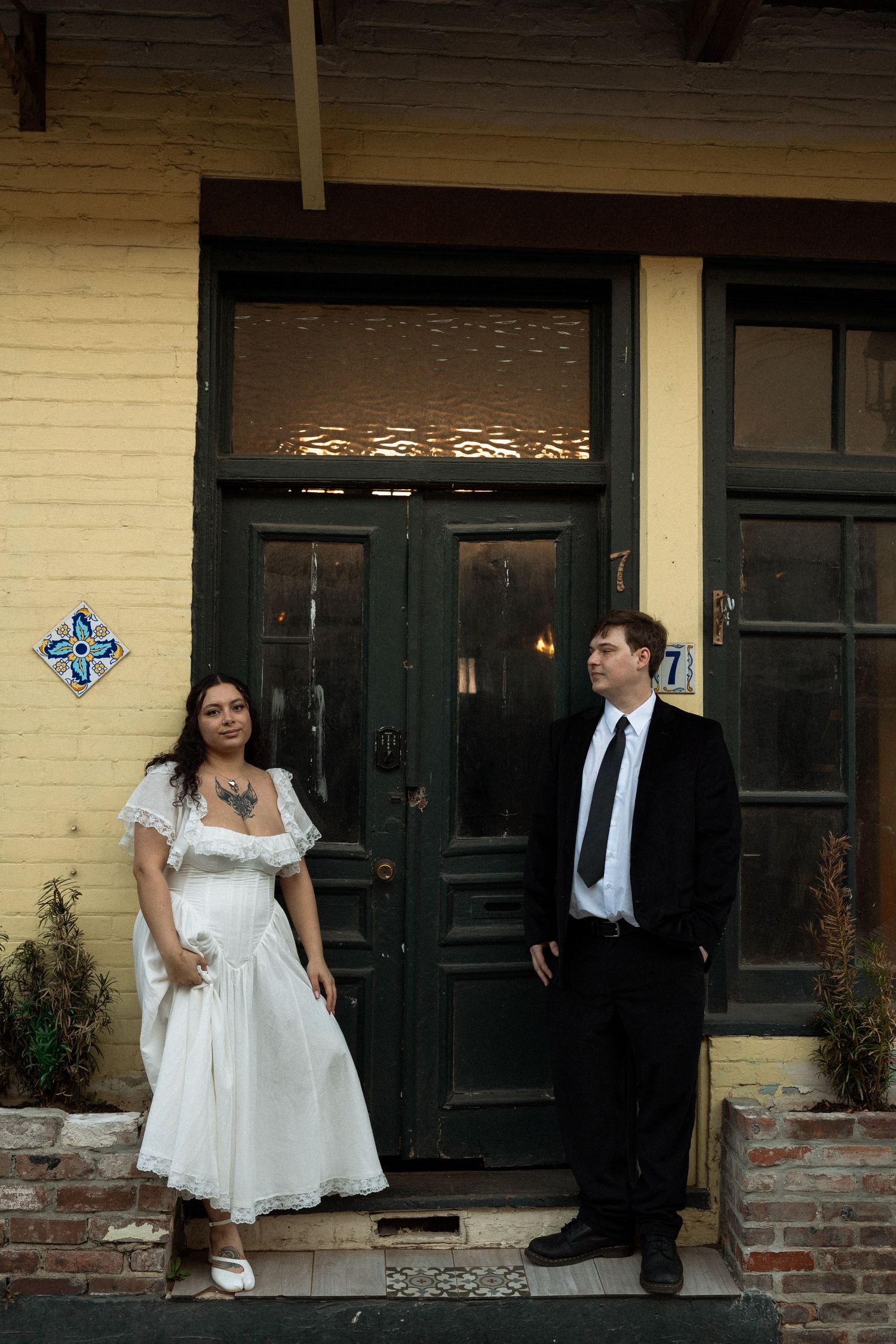 Romantic elopement portraits in downtown St. Augustine