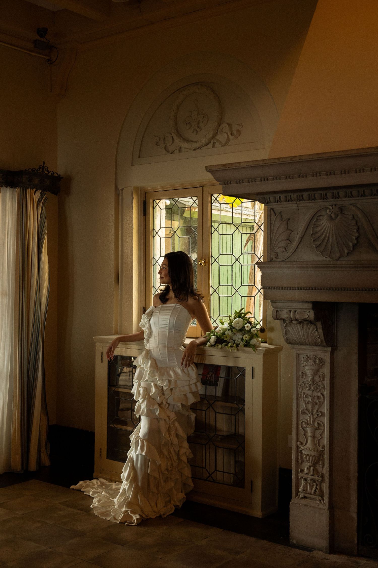 bridal portraits at Club Continental