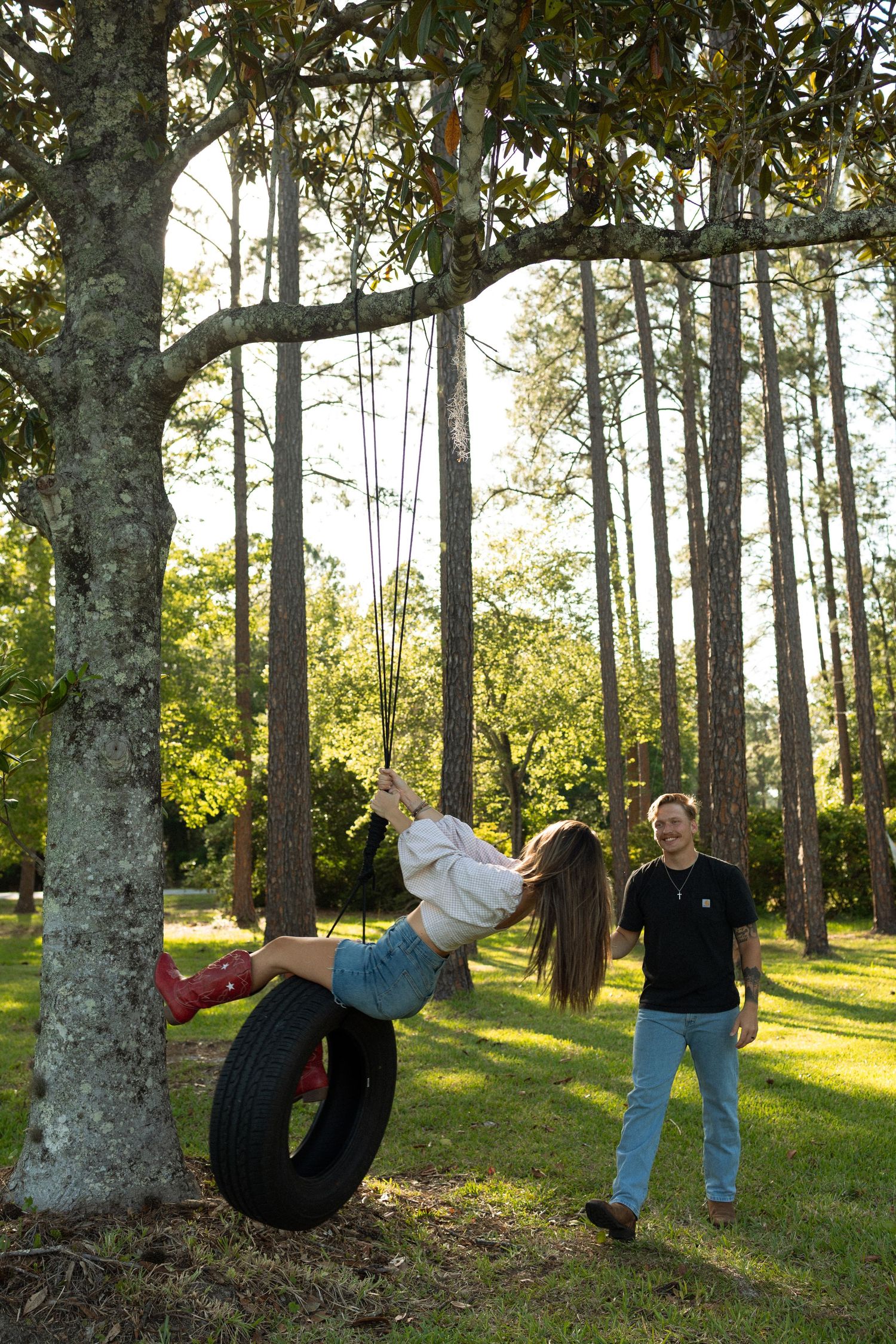 playful couples session in nature
film photographer for couples
35mm film couples portraits