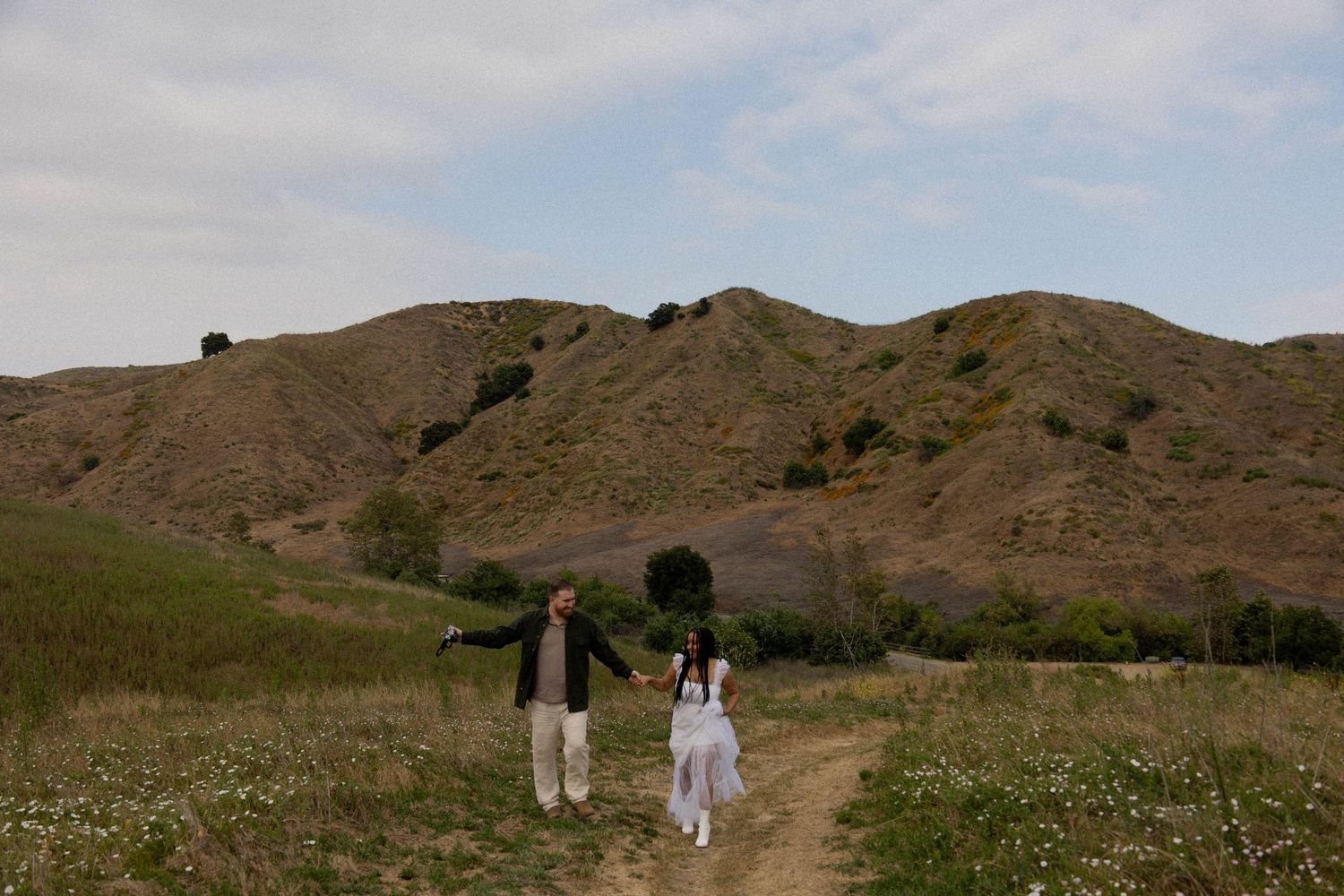 Candid couple portraits during destination session in California
