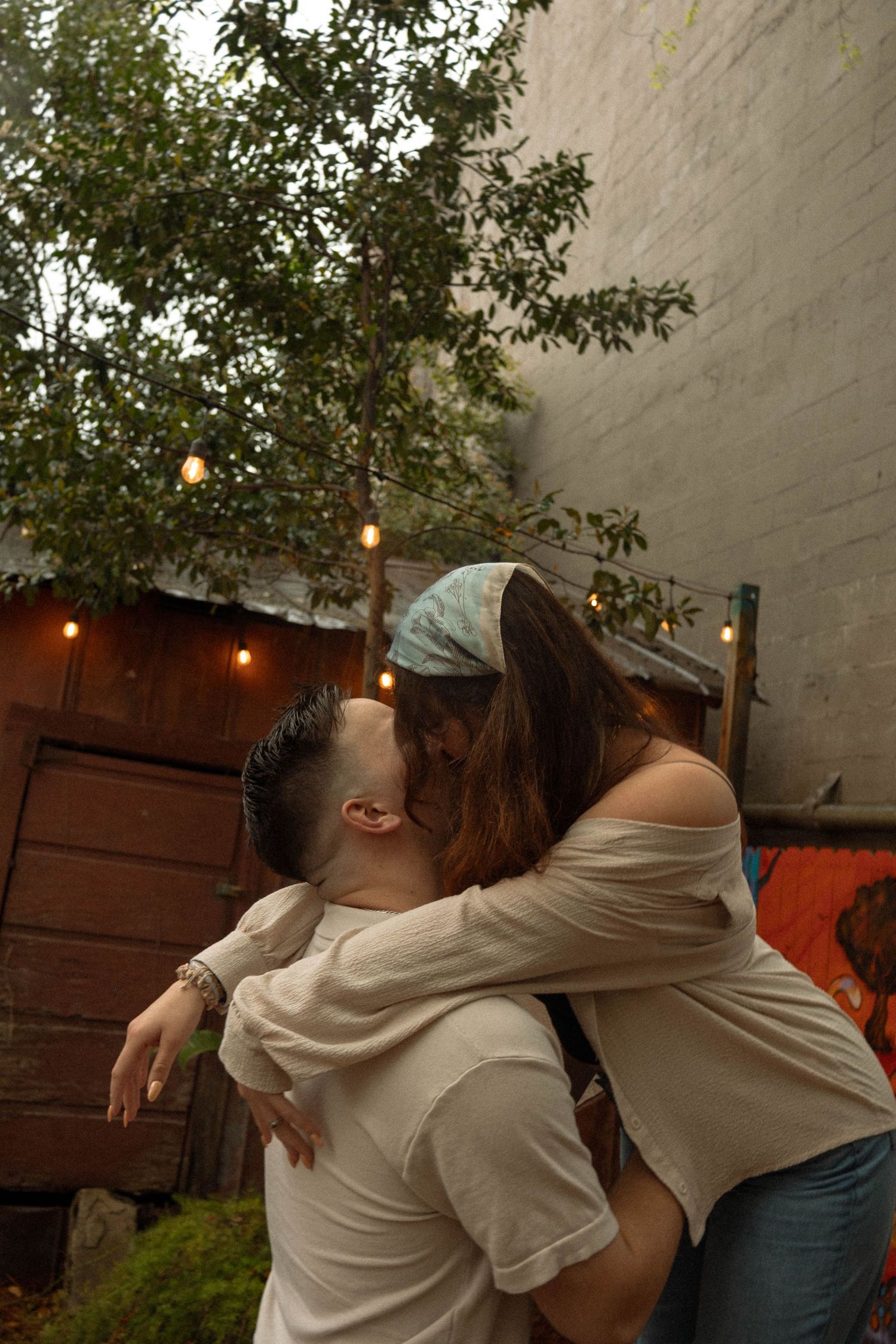 Cinematic small town couples photoshoot