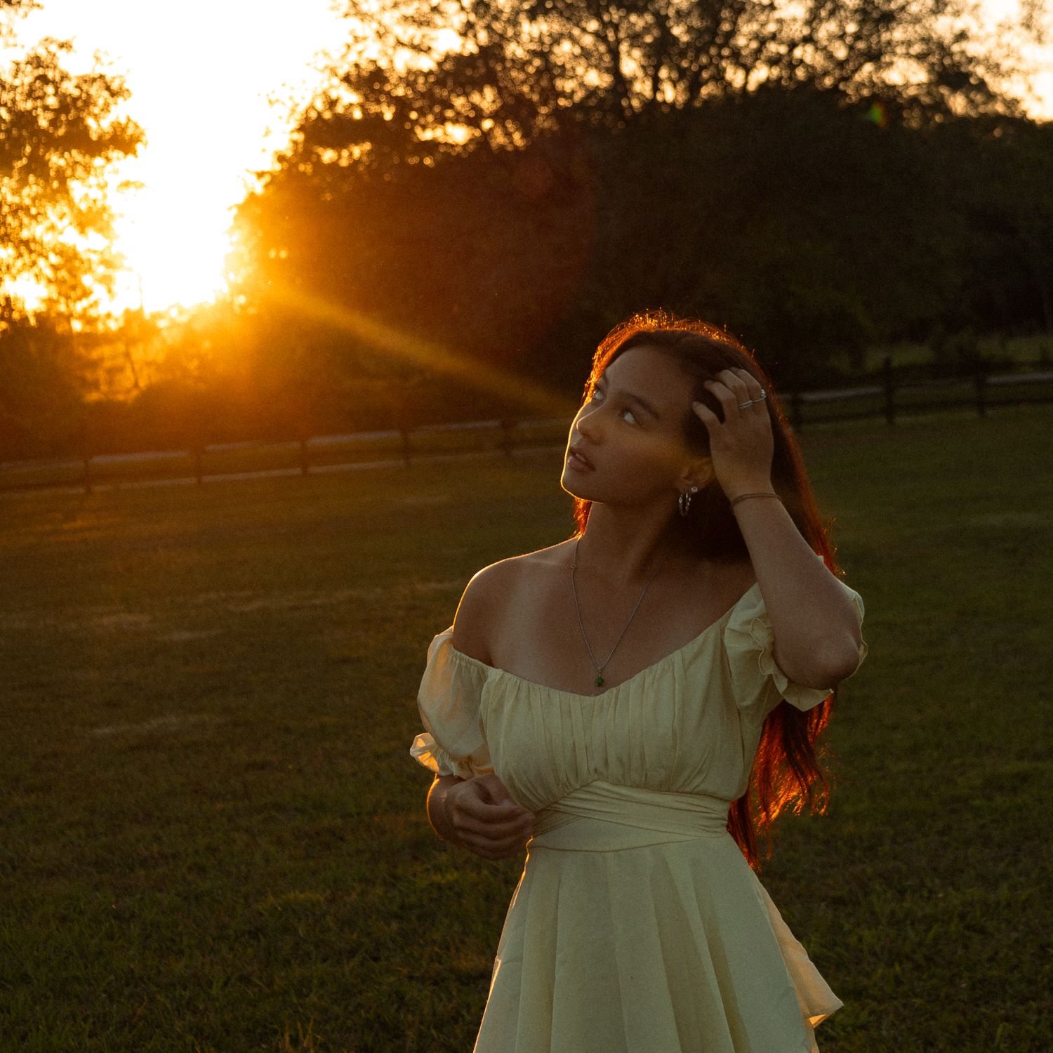 North East Florida sunset senior photoshoot