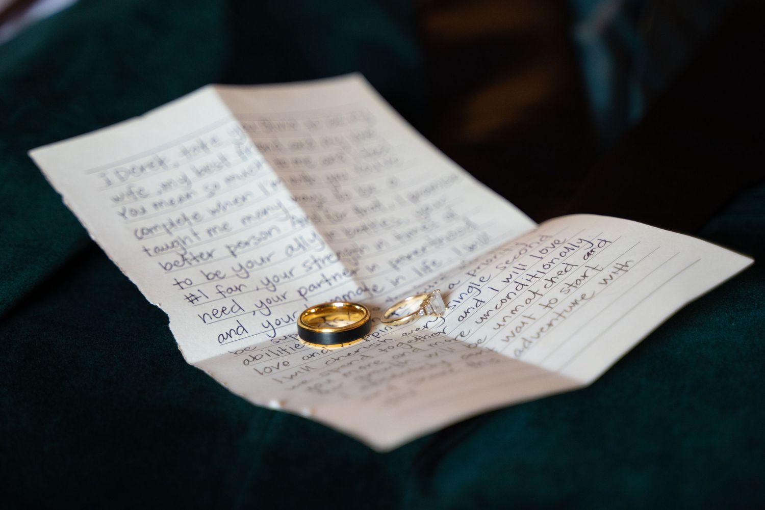 Groom's wedding vows