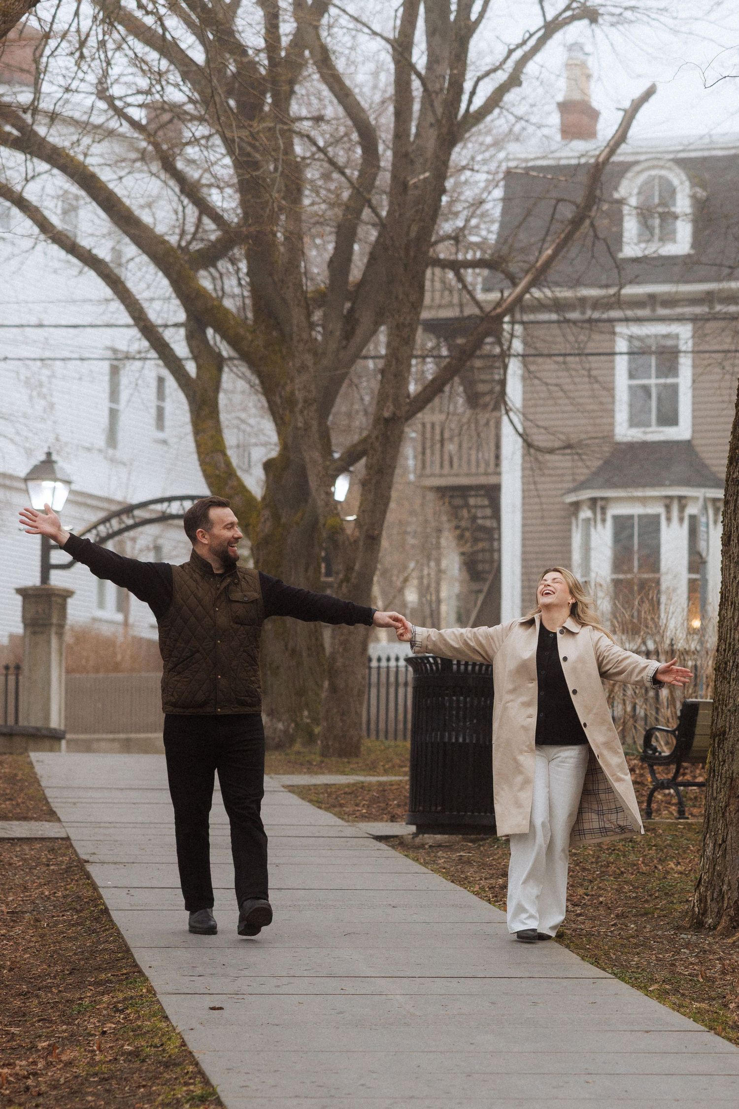 Documentary engagement session in Bannerman Park, St. John's by Newfoundland lifestyle photographer Kaitlyn Yvette