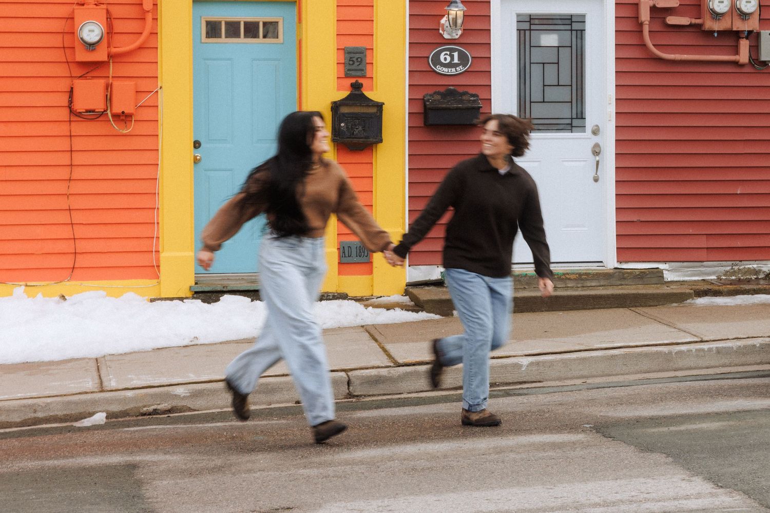 Downtown St. John's engagement session by Newfoundland documentary style photographer Kaitlyn Yvette.
