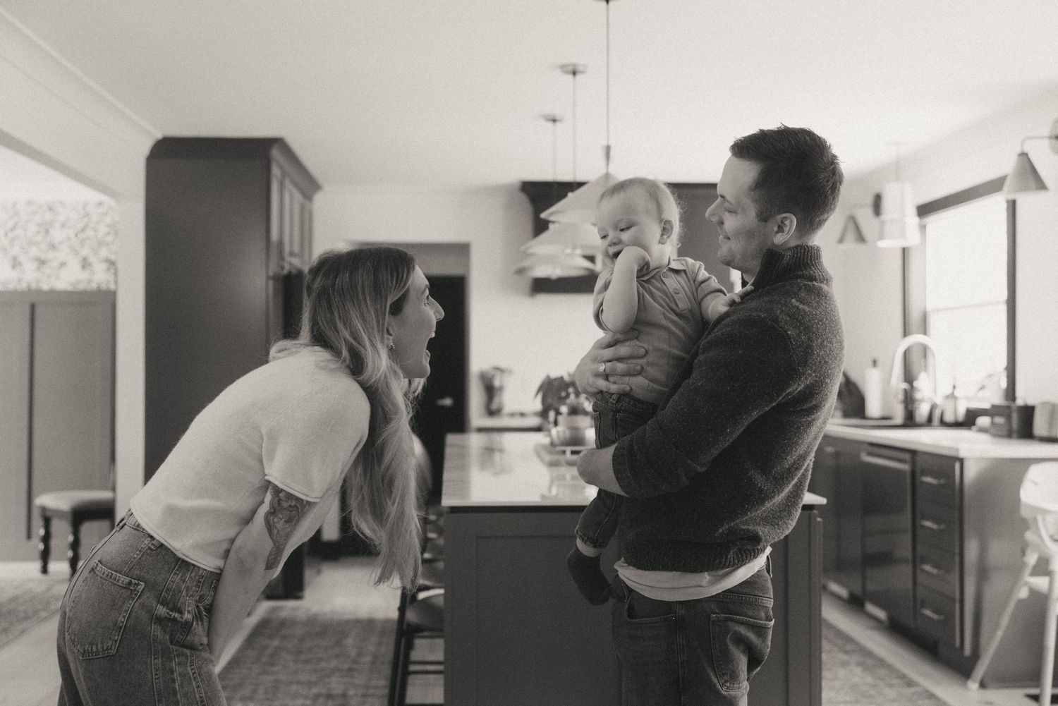 Candid in home family session by Newfoundland lifestyle photographer Kaitlyn Yvette