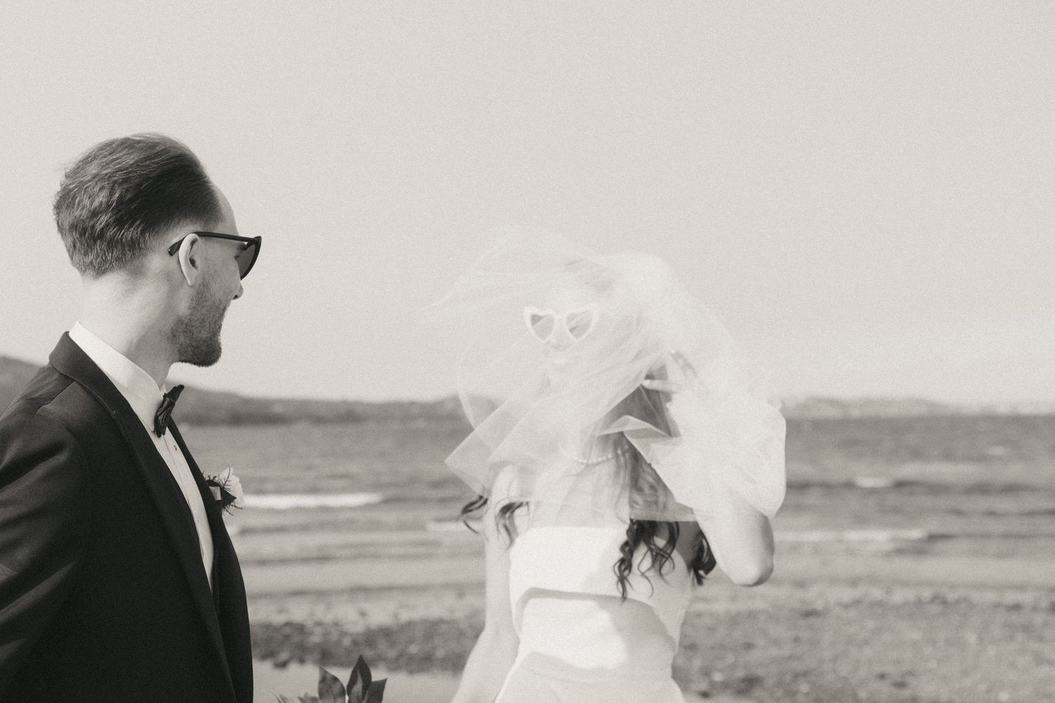 Candid wedding moment in Carbonear captured by Newfoundland documentary wedding photographer Kaitlyn Yvette