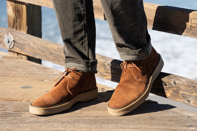 Product photography of boots by Travis Sean Studios