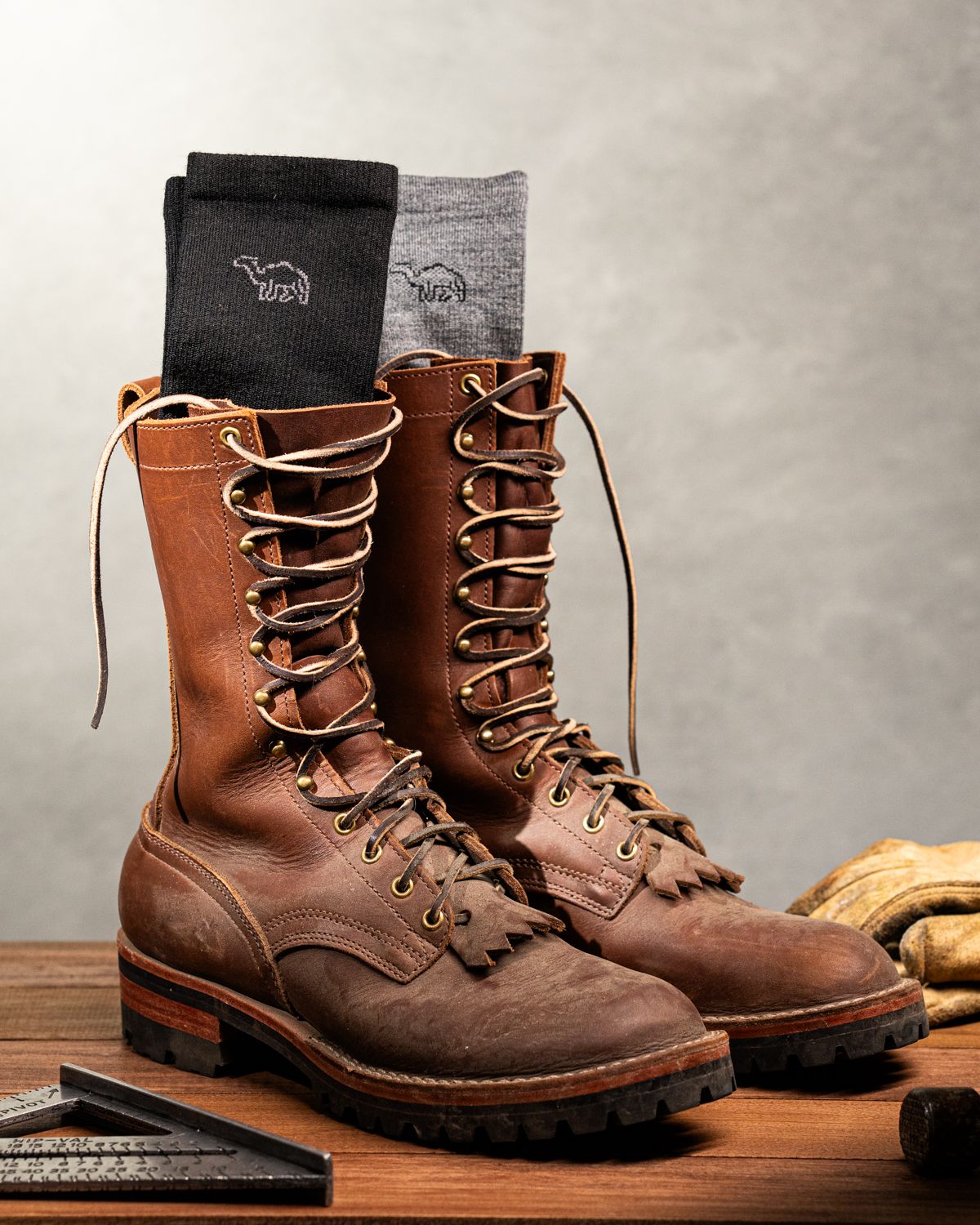 Product photography of socks by Travis Sean Studios