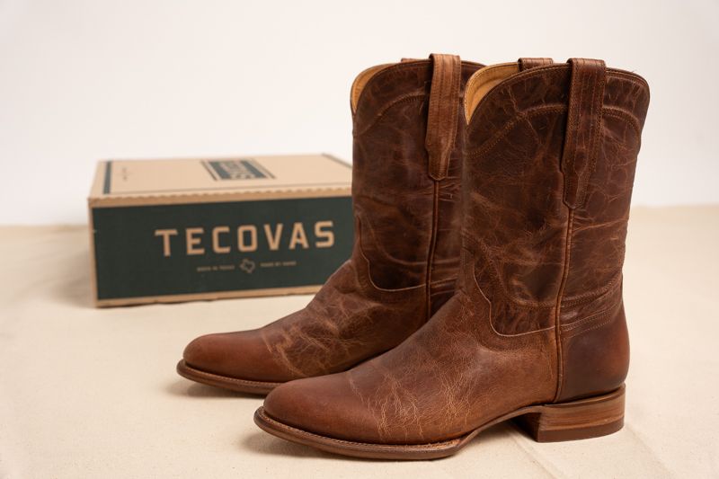 Product photography of boots by Travis Sean Studios