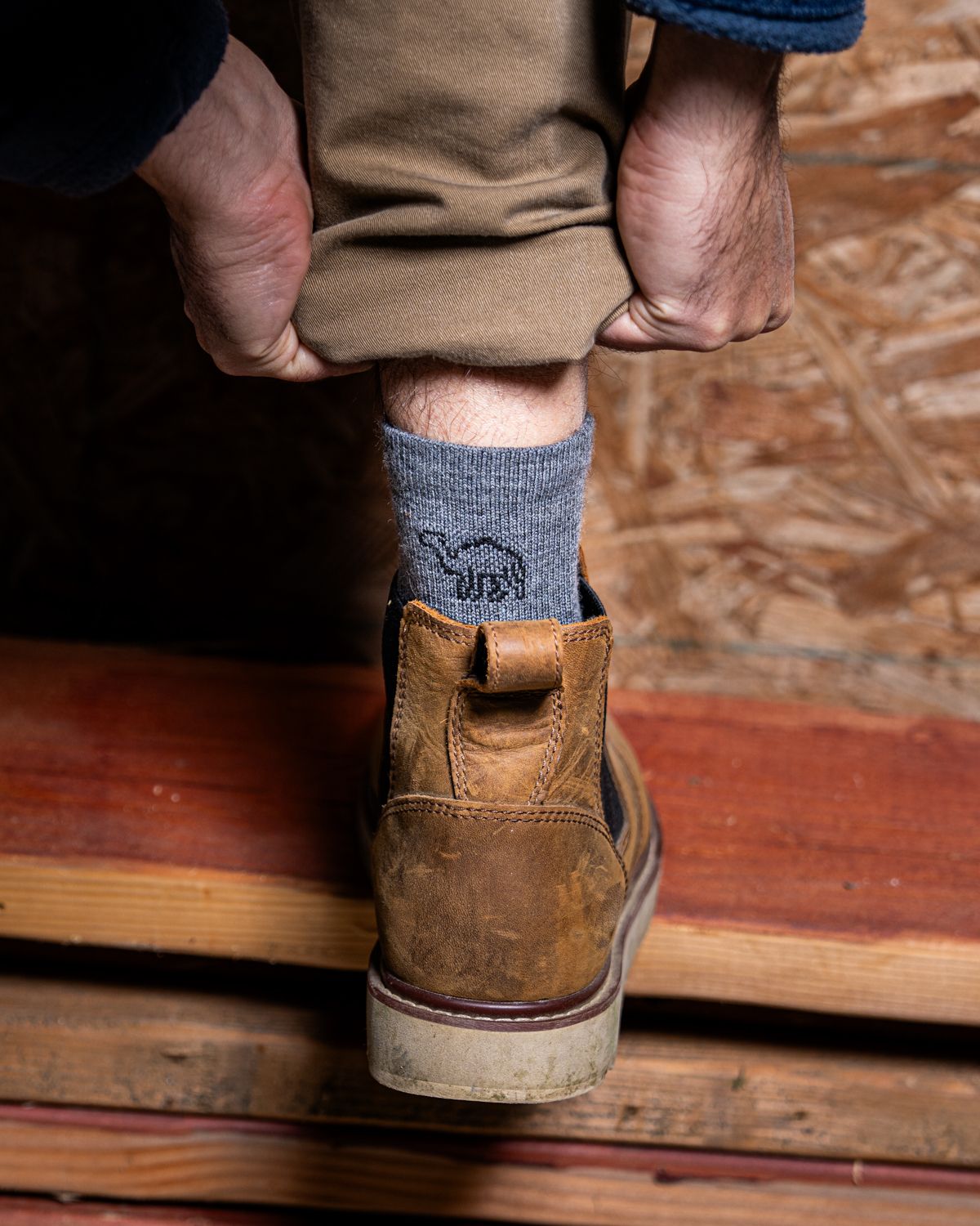 Product photography of boots by Travis Sean Studios