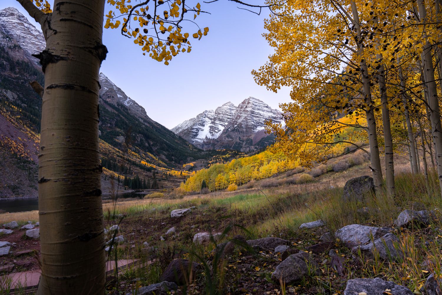 Maroon Bells landscape photography by Travis Sean Studios