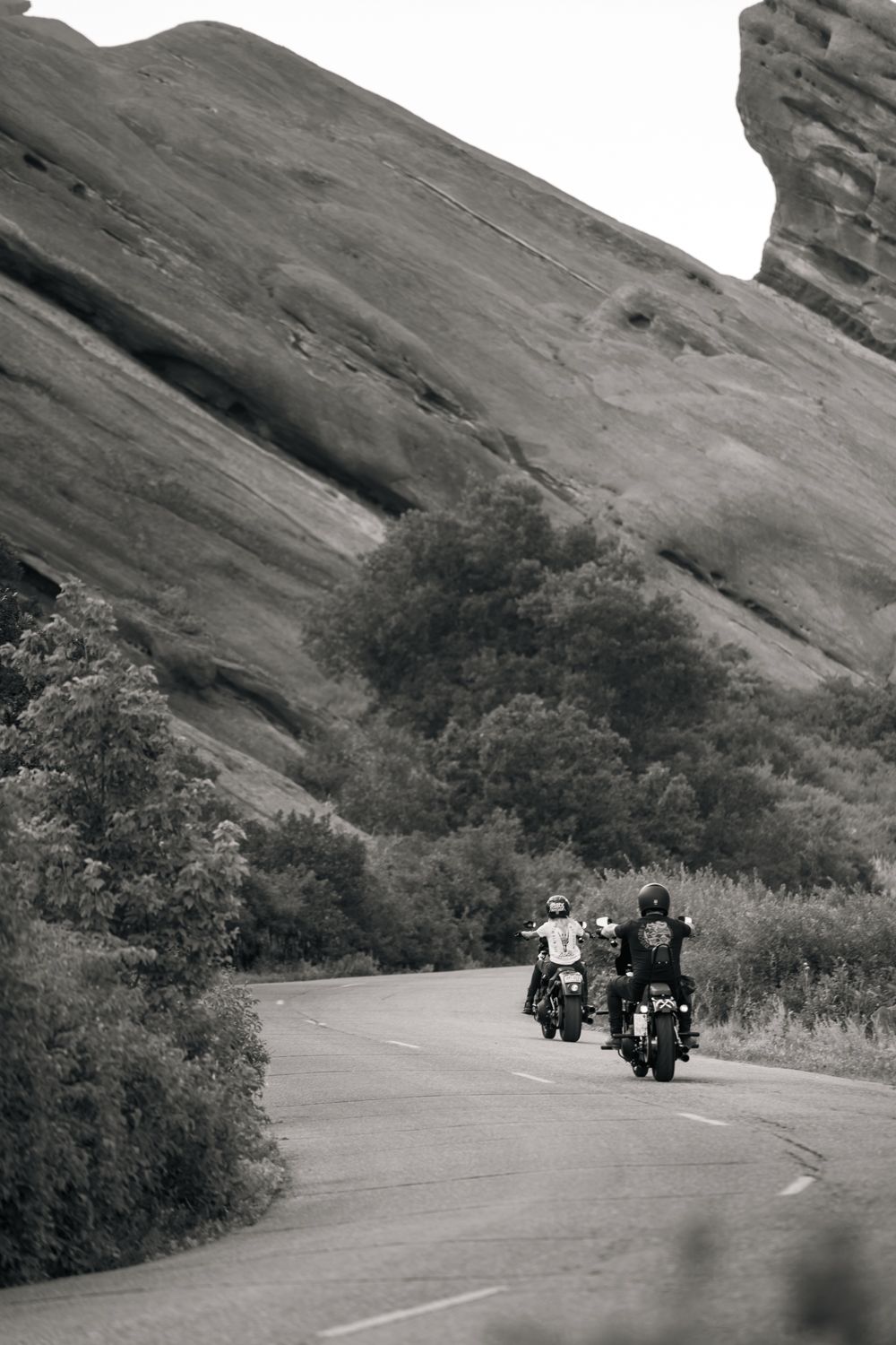 Red Rocks landscape motorcycle picture by Travis Sean Studios