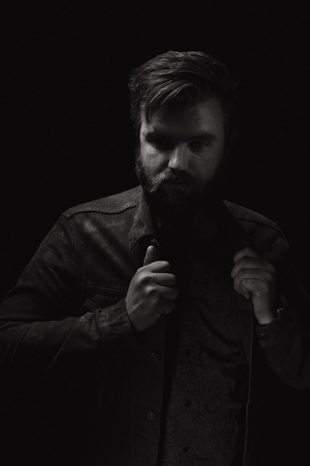 Stylistic portrait of man by Travis Sean Studios