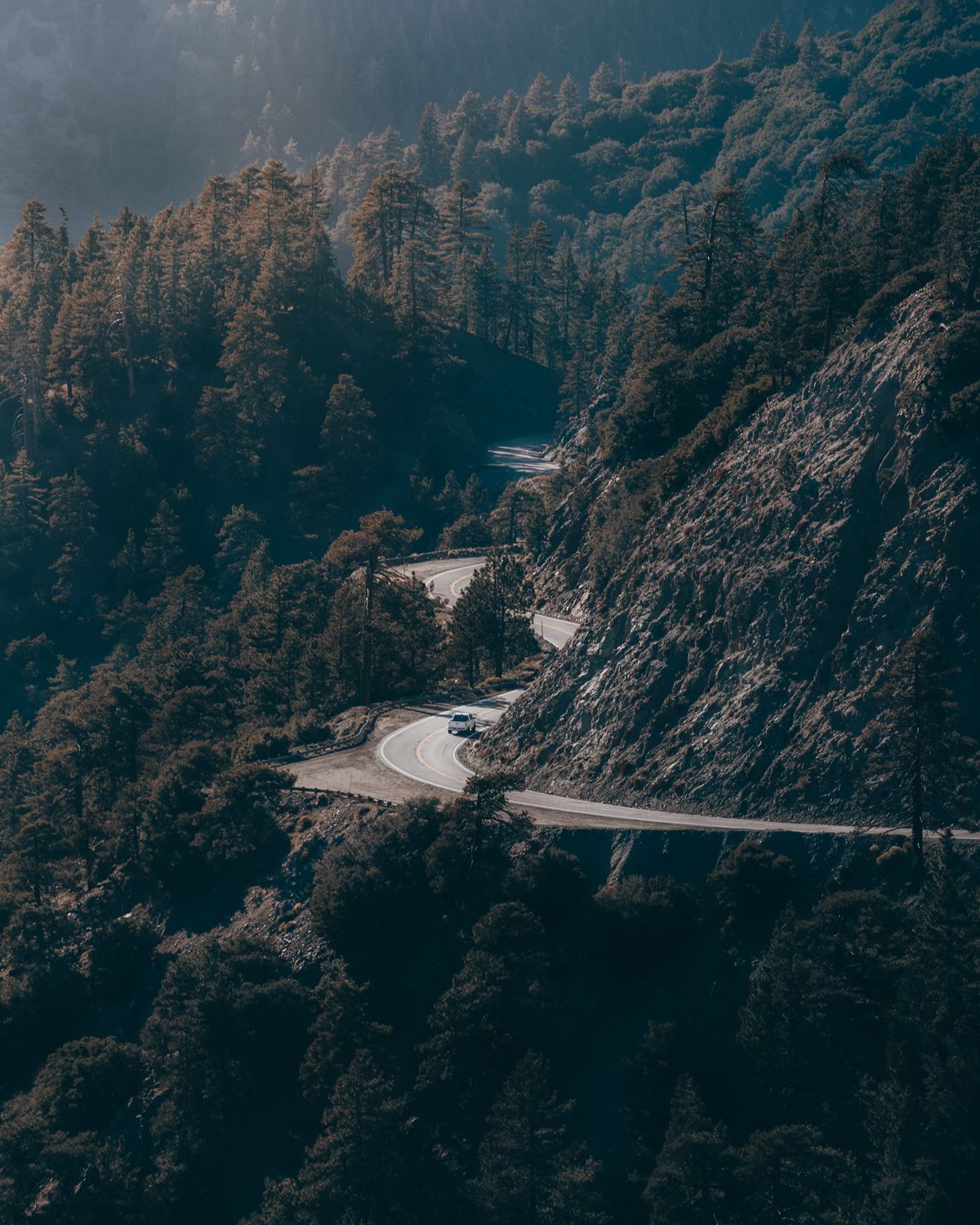 Highway 2 in san Gabriel Mountains landscape photography by Travis Sean Studios