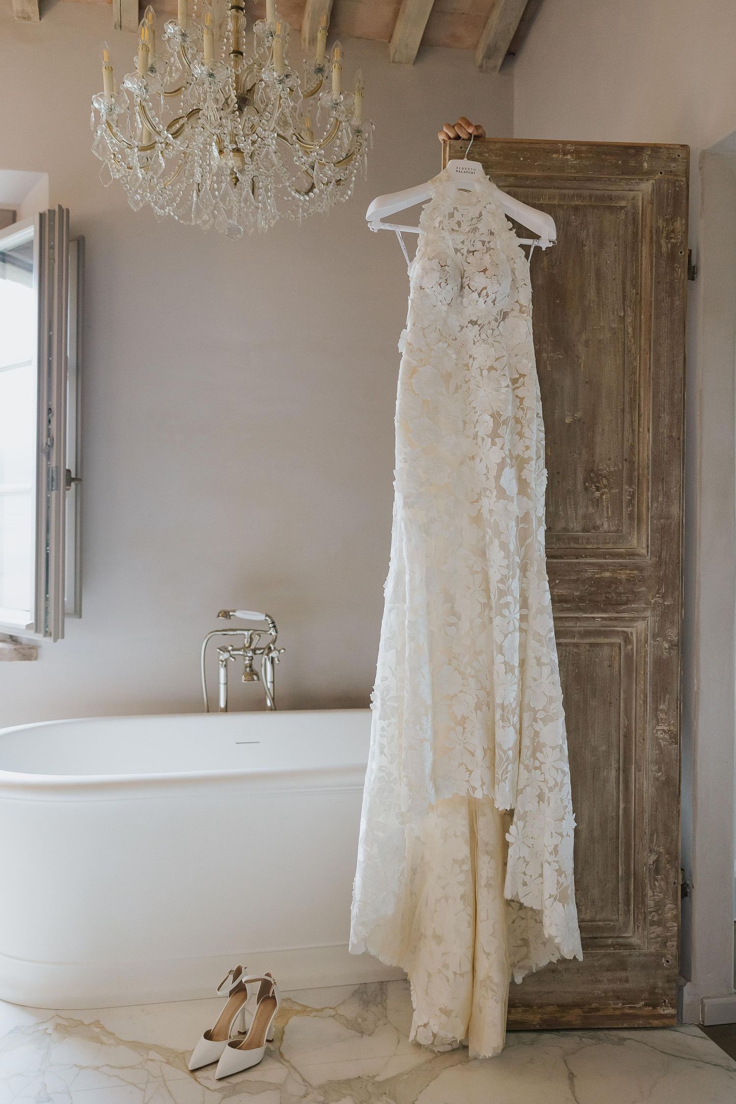 Elegant wedding moment captured in natural light