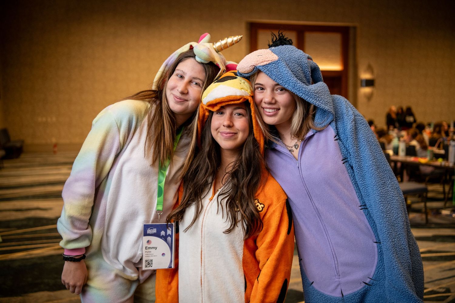 Teen leaders electing their next international board members.