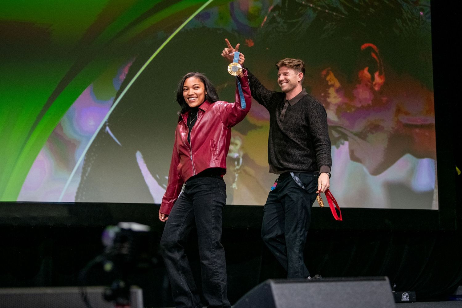 OlympicGold Medalists Tara Davis-Woodhall & Hunter Woodhall