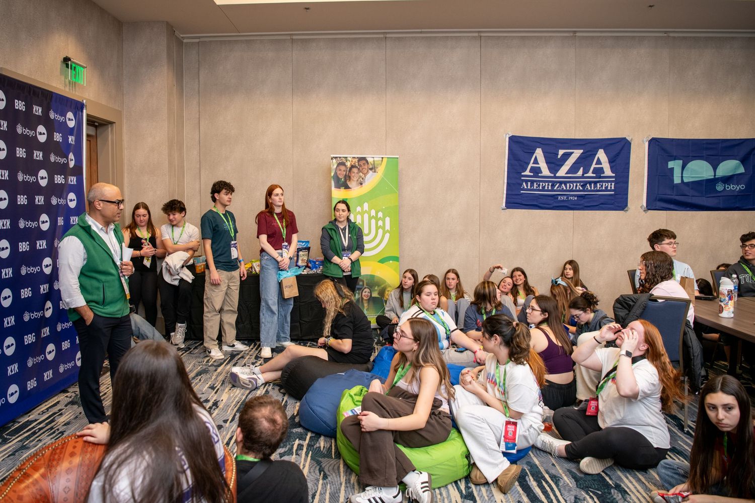 IC Press Corps receives remarks from BBYO CEO Matt Grossman.