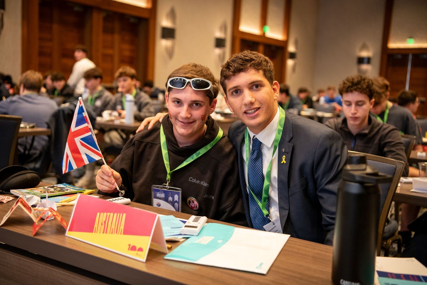 Teen leaders electing their next international board members.