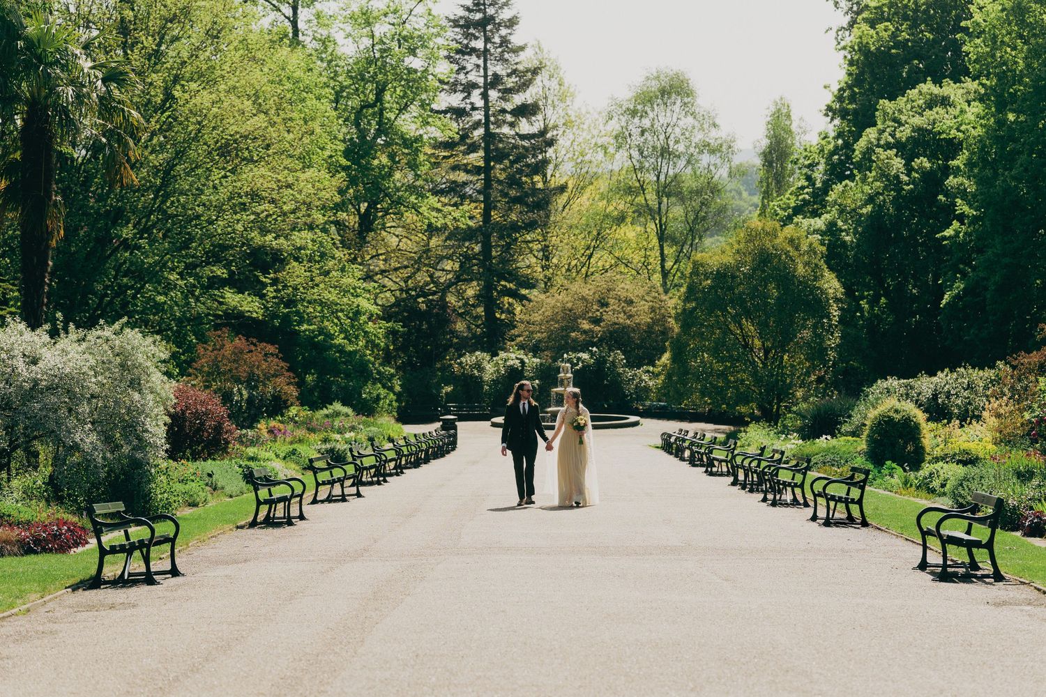 couple in trees