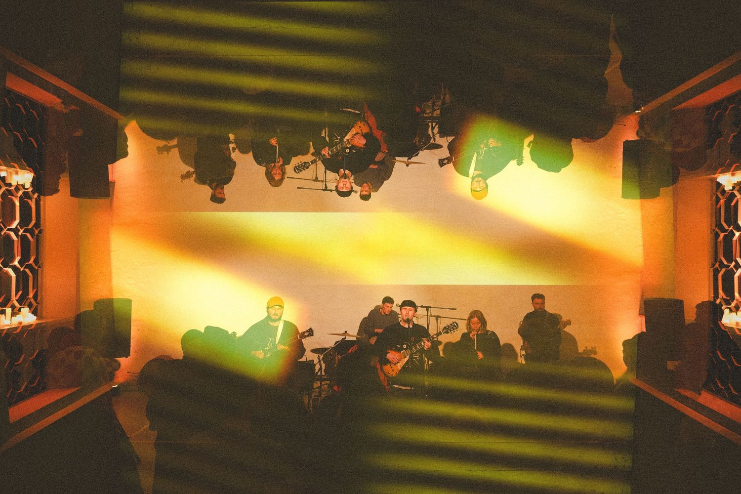 A groovy psychedelic shot of a band