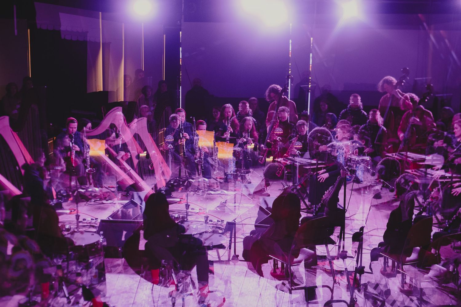 Performers on stage