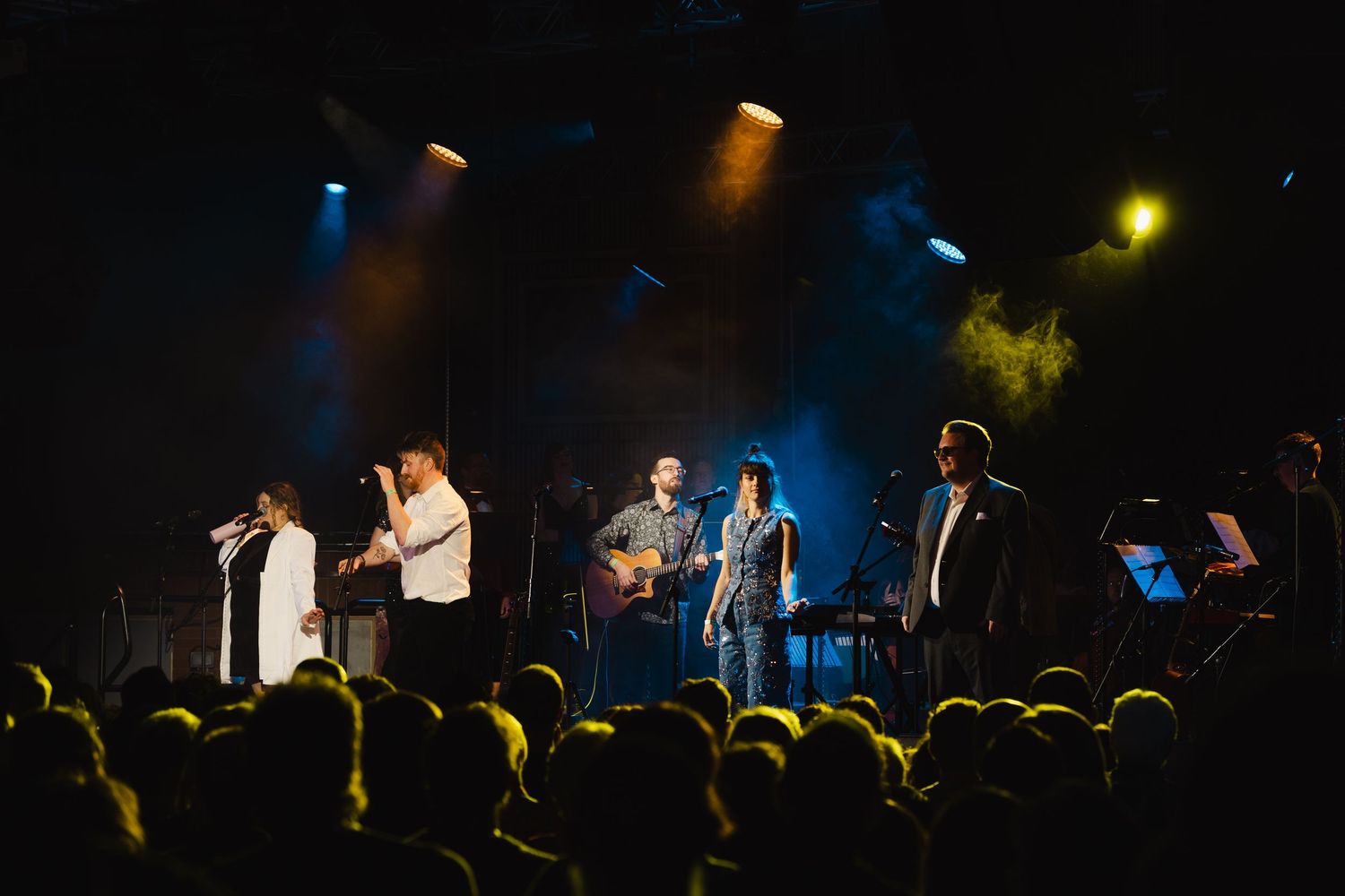 Performers on stage
