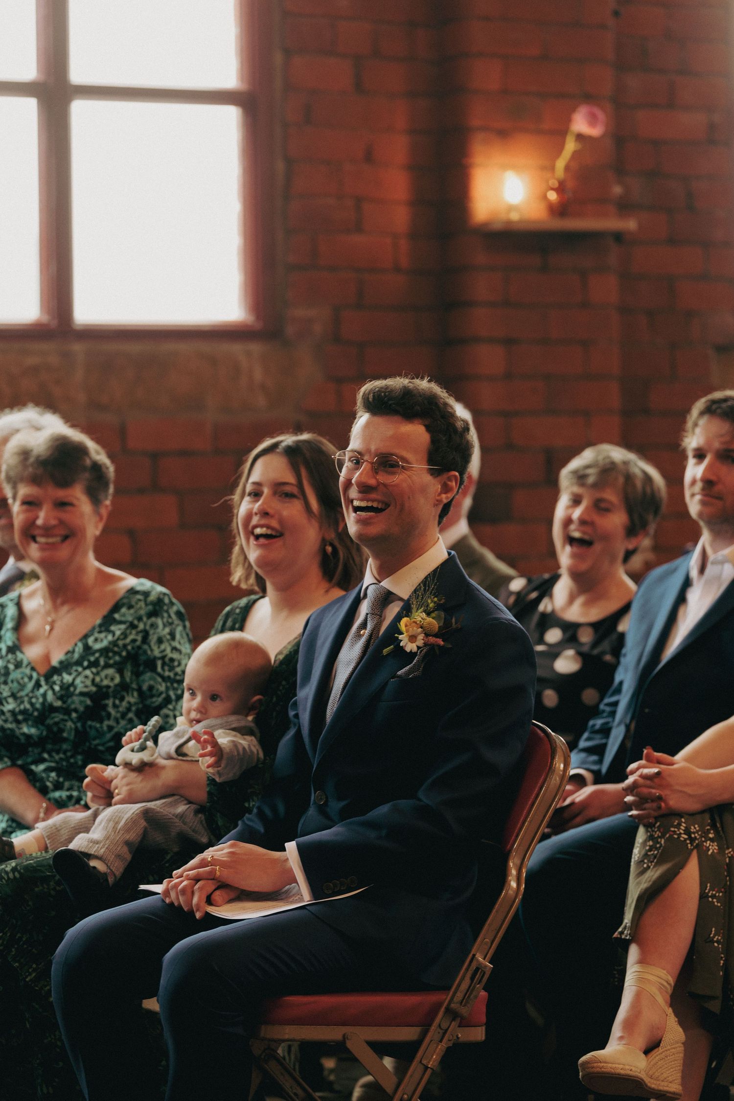 Family at wedding