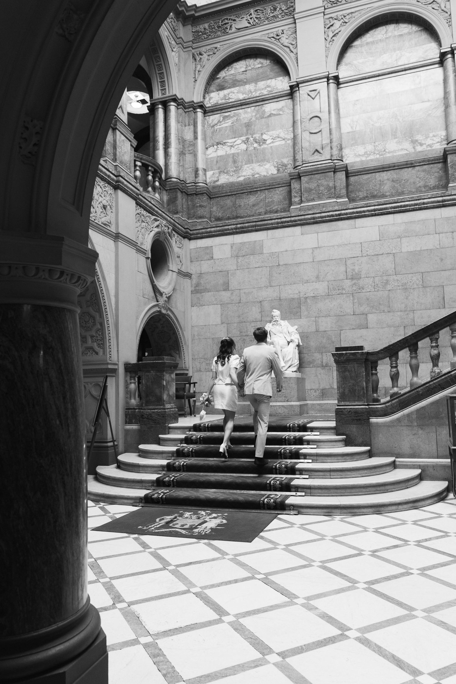 couple in the town hall