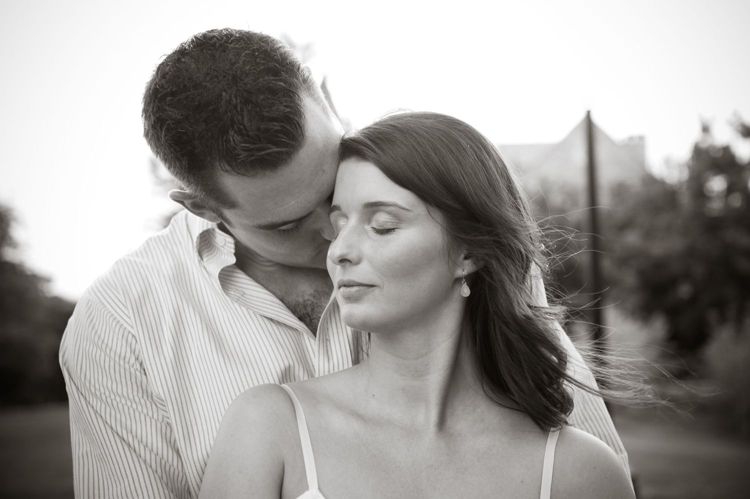Couple in love in the Main Line of Philadelphia, PA.