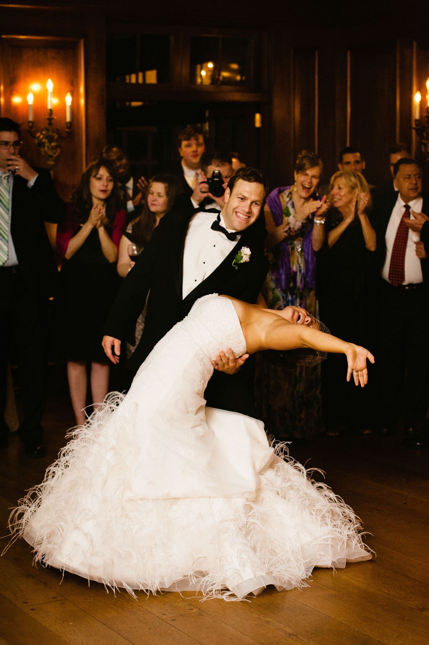 Dramatic Wedding Photo at Cescaphe in Philadelphia, PA