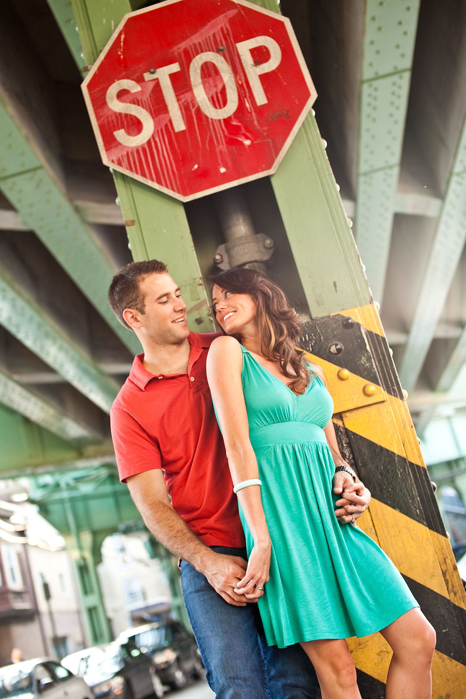 Manyunk engagement session in a cool,urban environment.