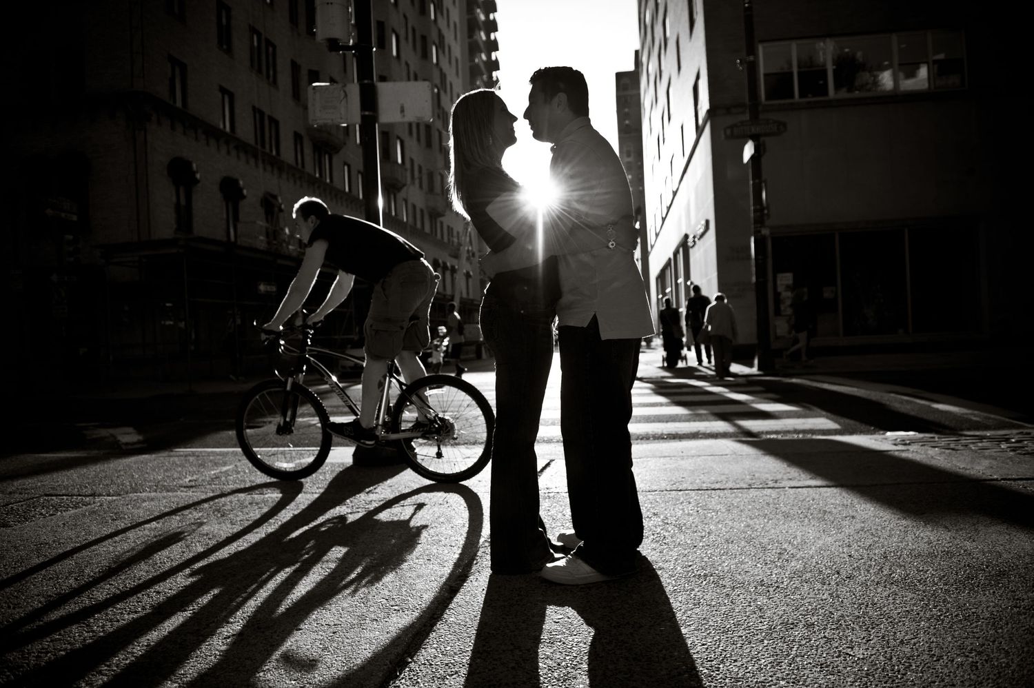 Cool urban photography in New York City, engagement session