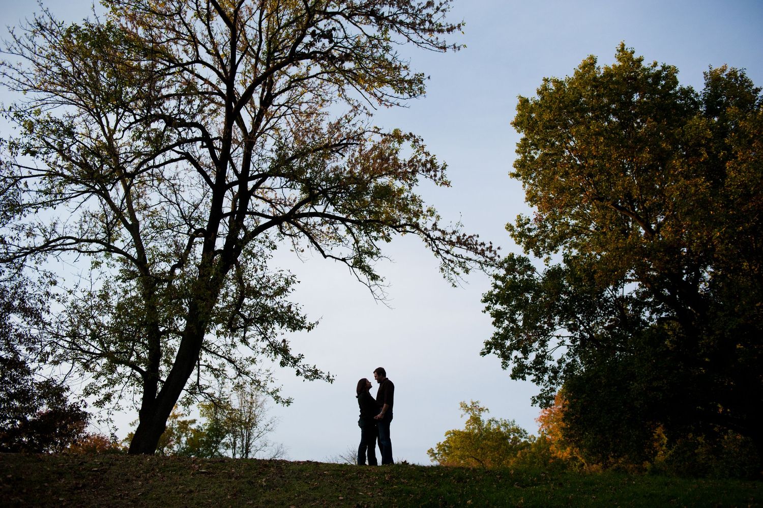 Engagement Session of couple in Valley Forge Park in Pennsylvania.