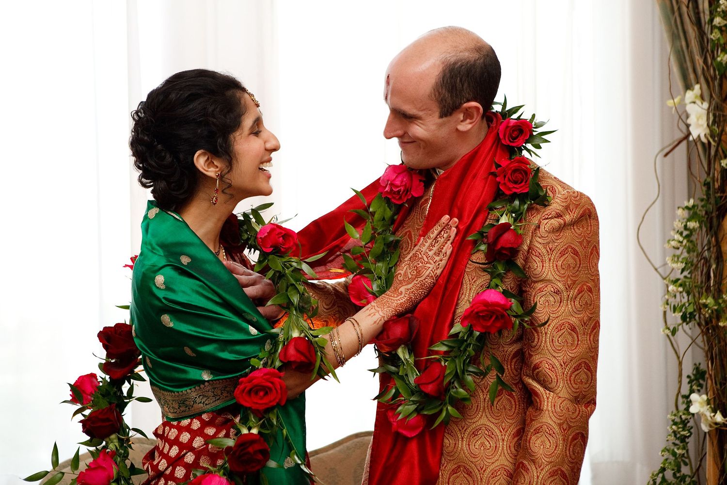Indian wedding ceremony in downtown Philadelphia, PA