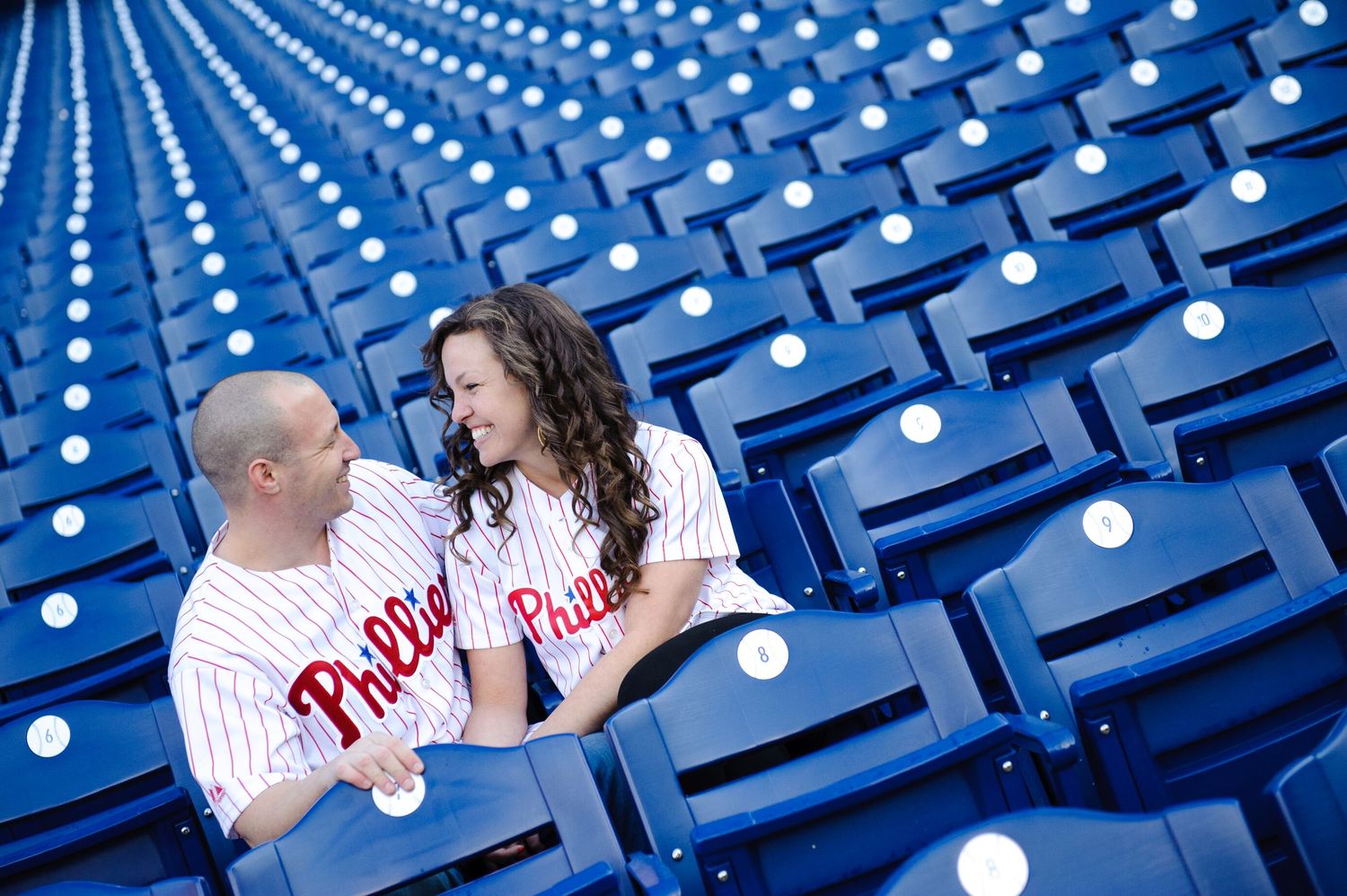 Philadelphia Phillies engagement session.