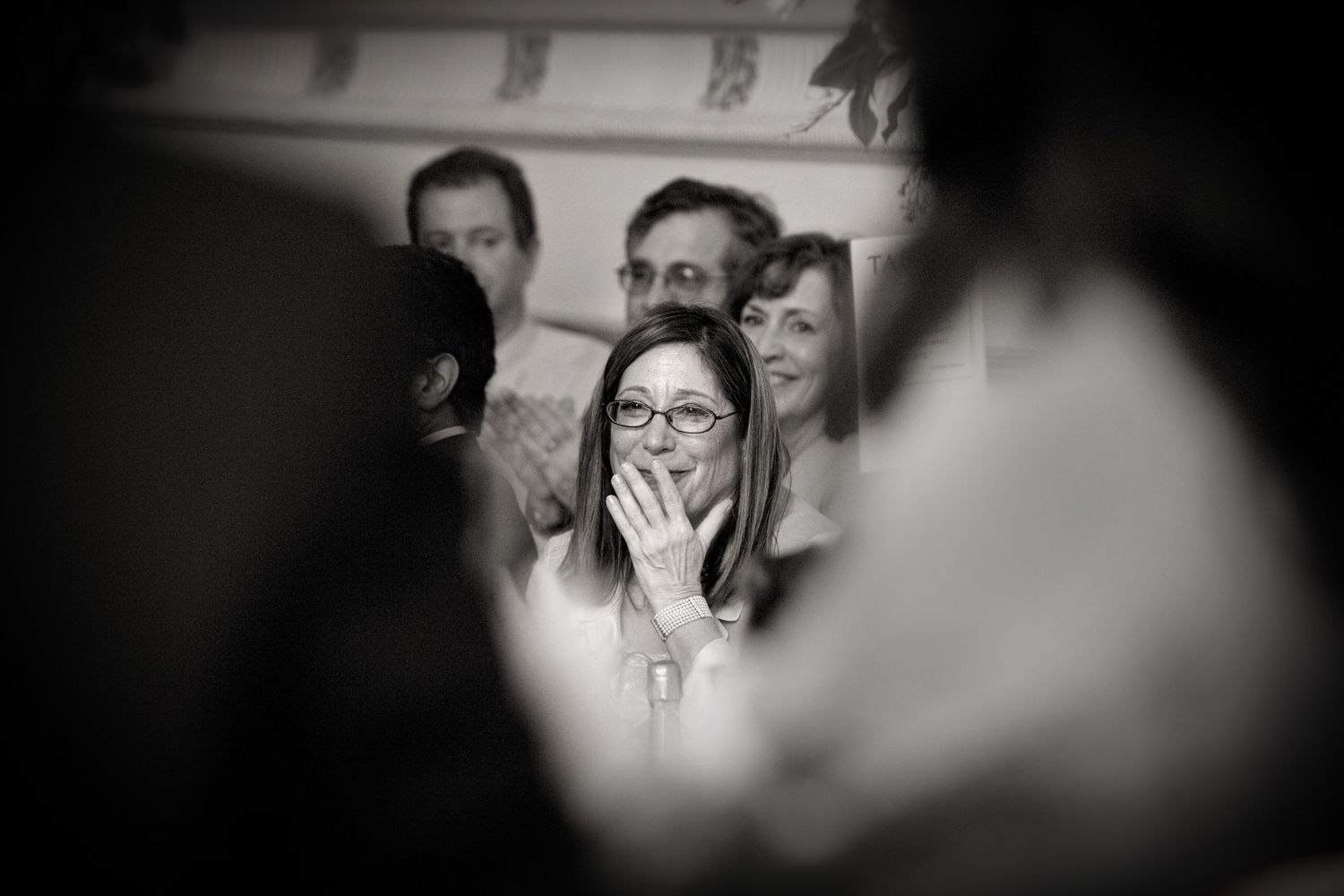 Mother of the bride feeling emotional on wedding day.