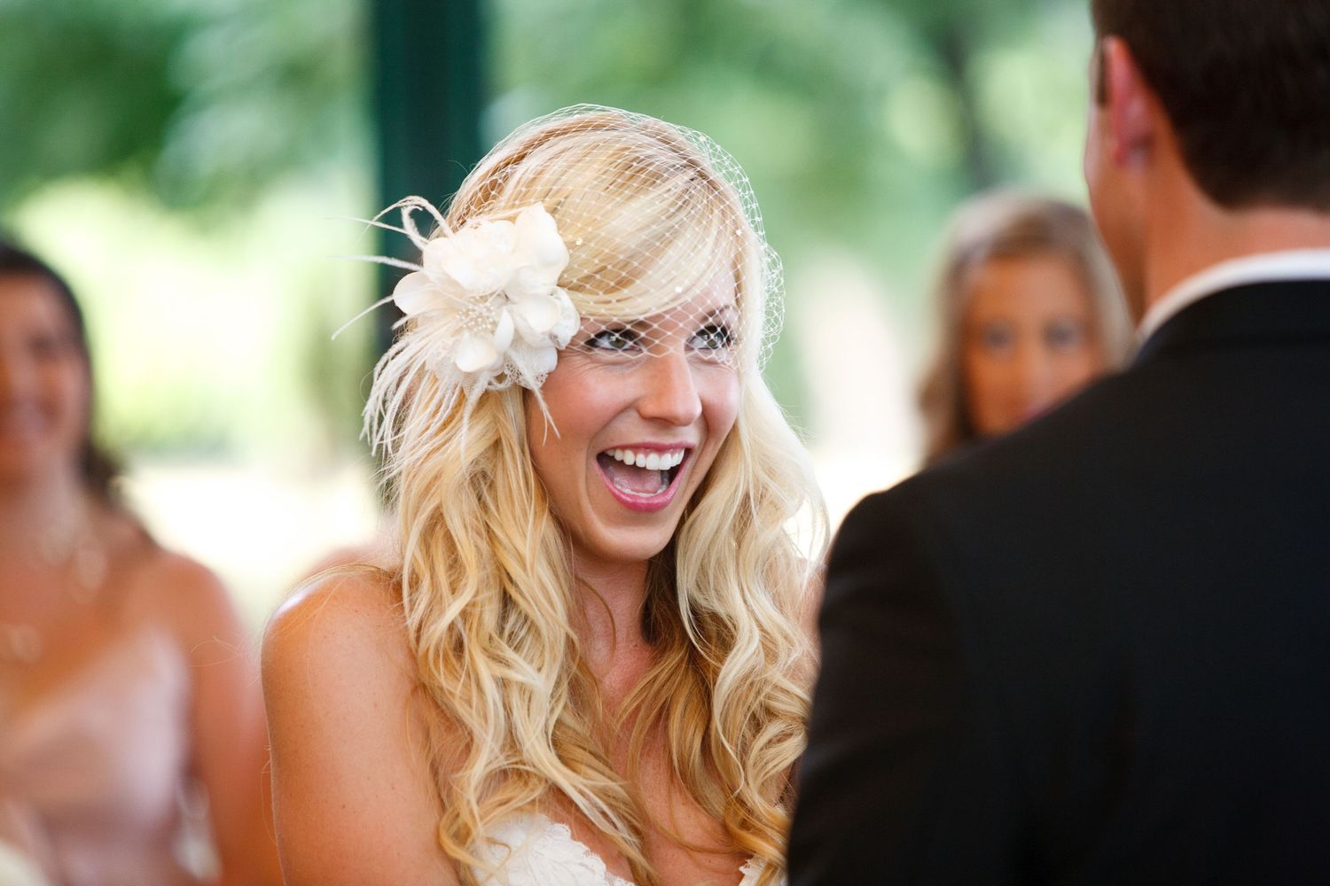 Beautiful bride on her wedding day