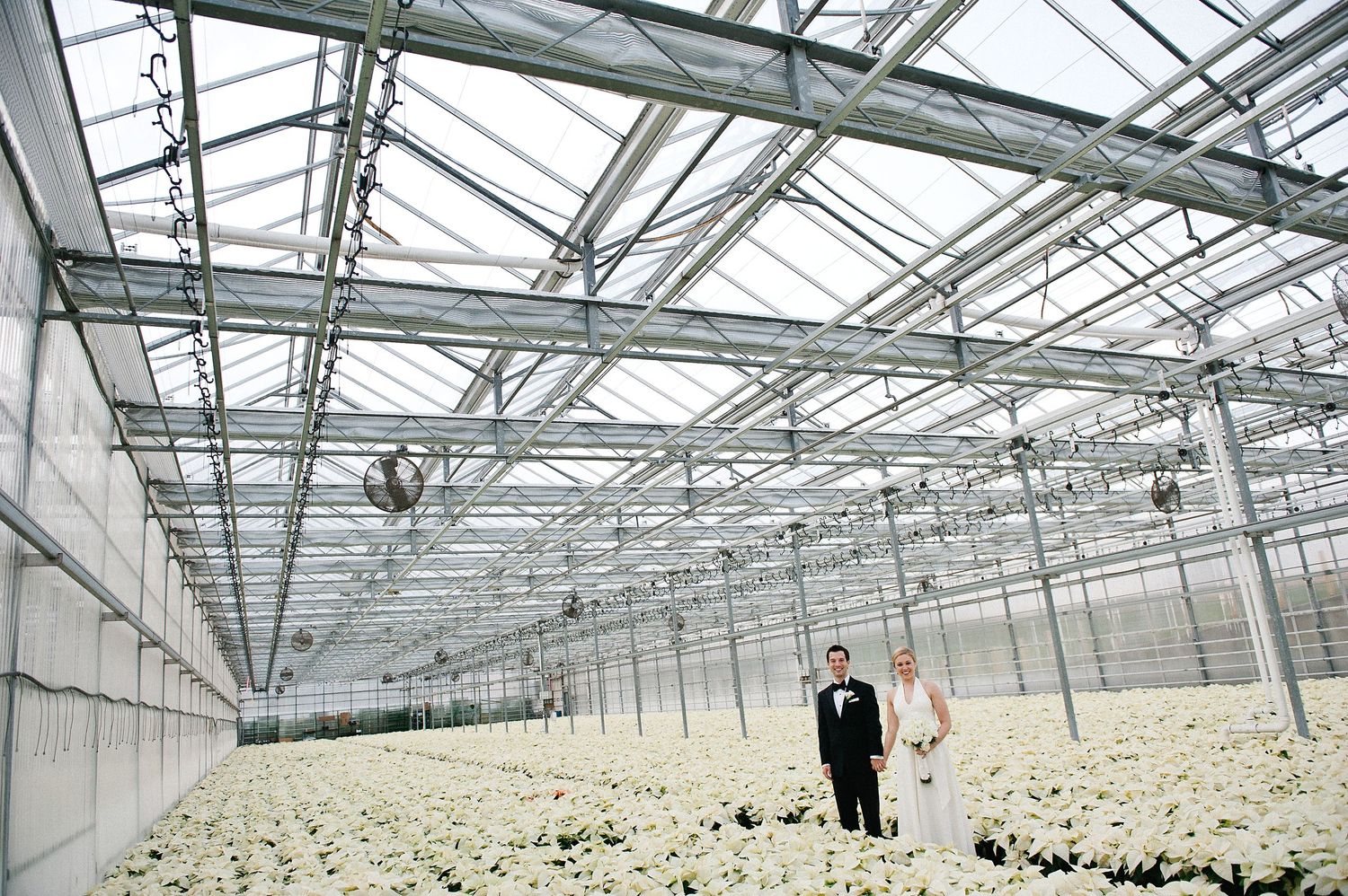 Philadelphia wedding photographer portrait of bride and groom with flowers